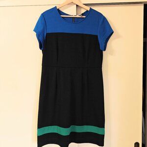 DKNYC Colorblock Jersey Dress Size L